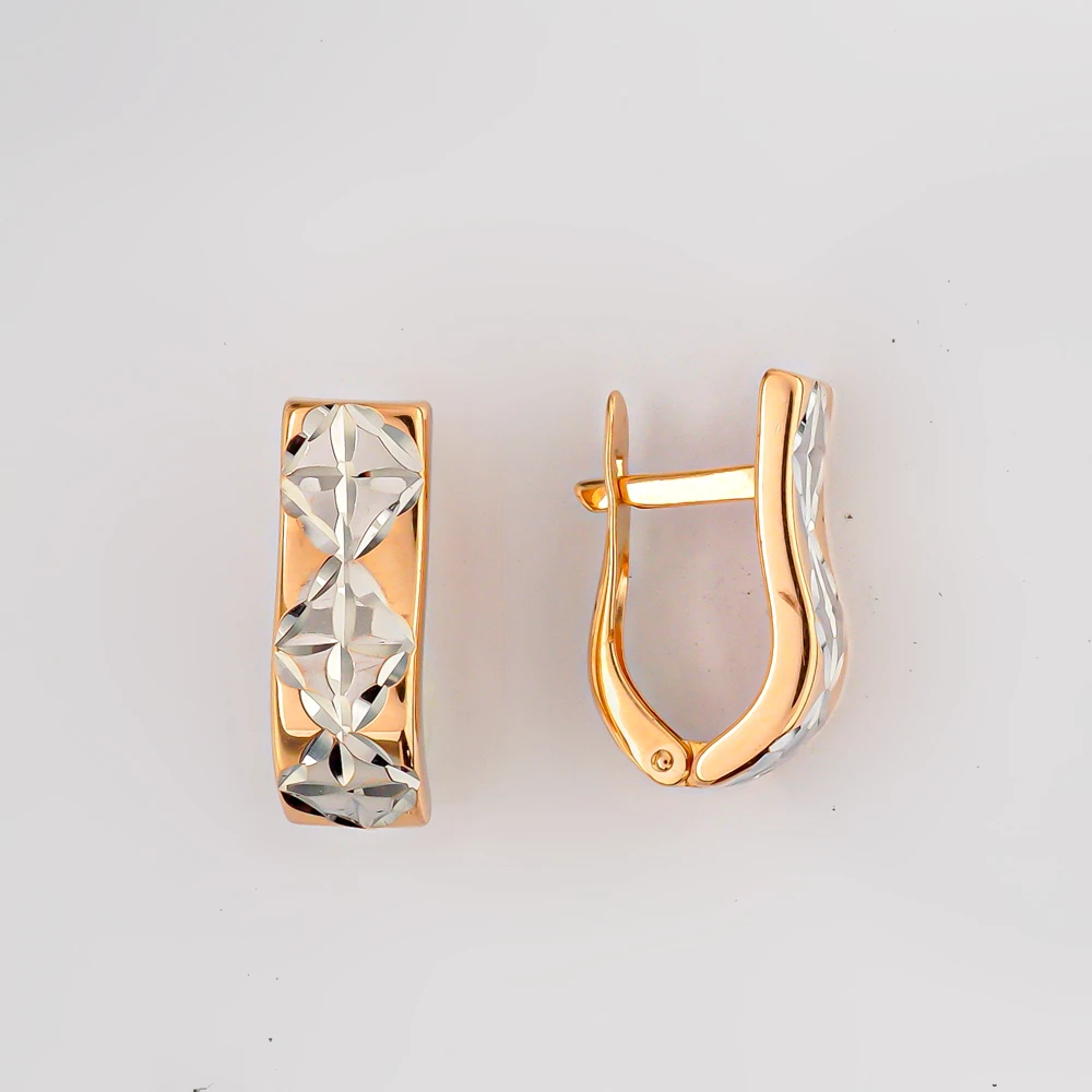 Серьги из красного золота 585 пробы