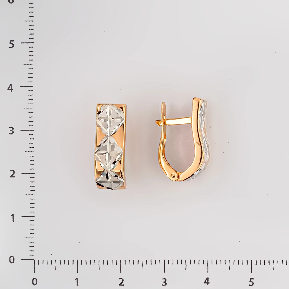 Серьги из красного золота 585 пробы