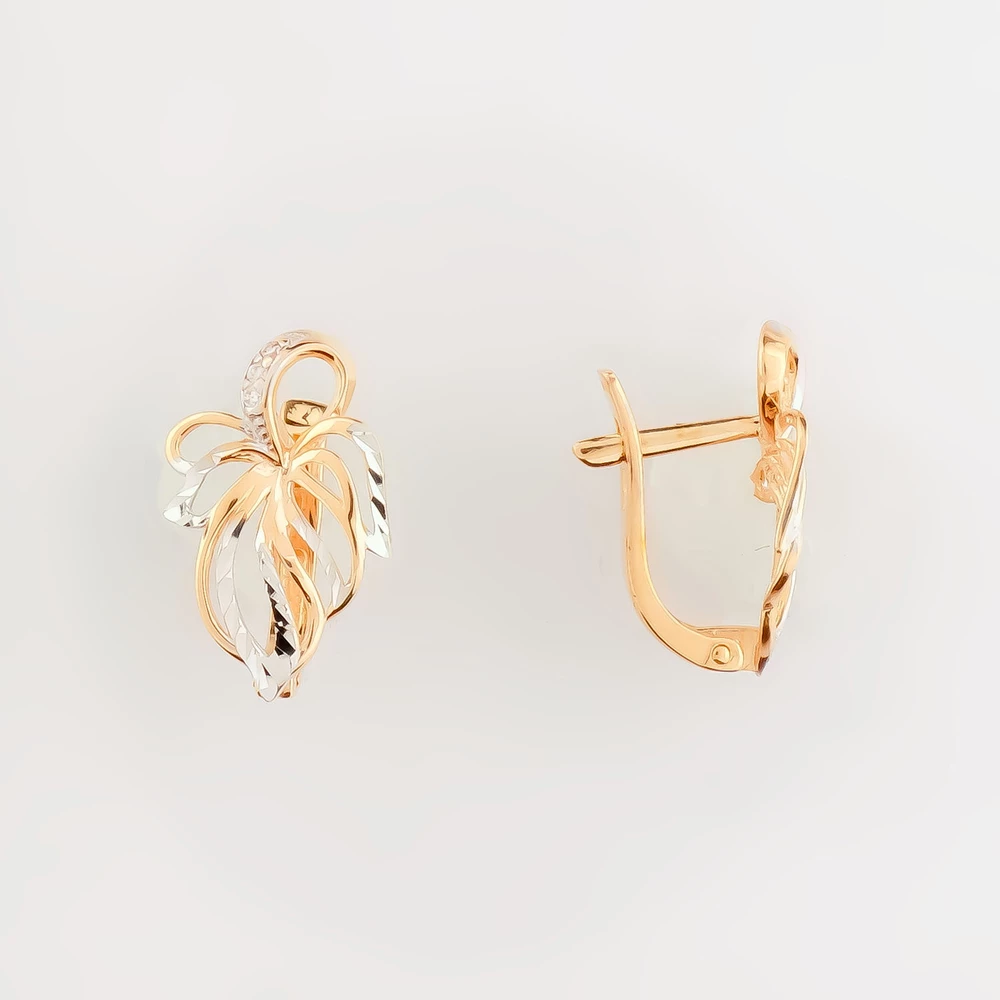 Серьги из красного золота 585 пробы