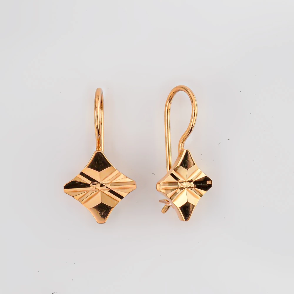 Серьги из красного золота 585 пробы