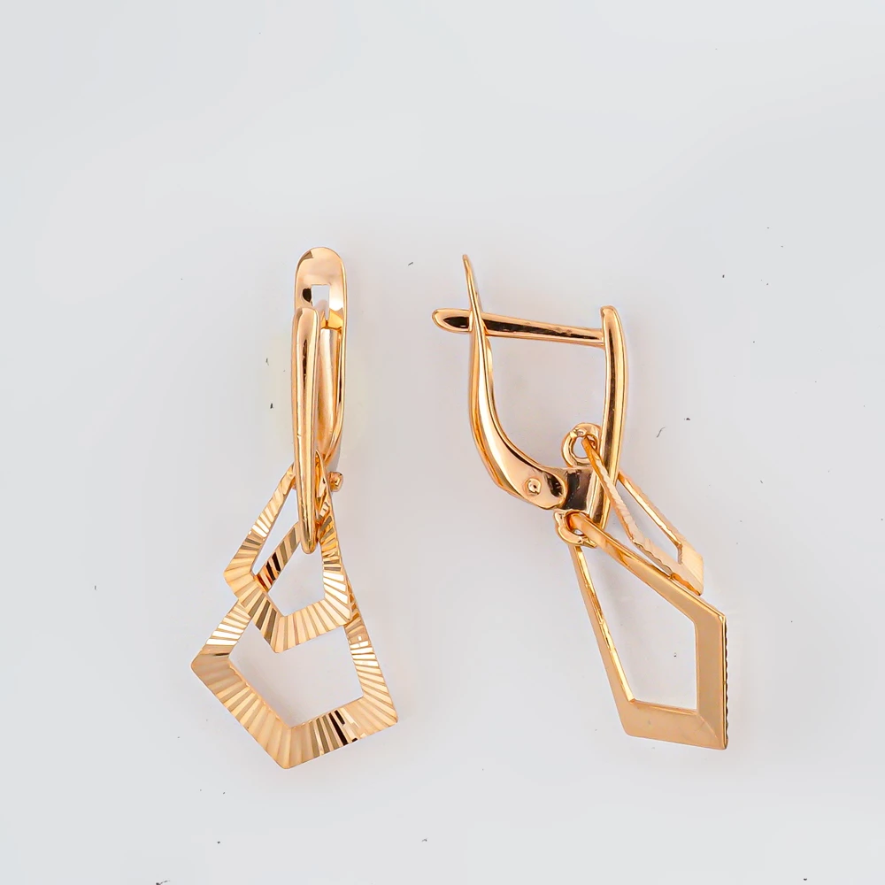 Серьги из красного золота 585 пробы