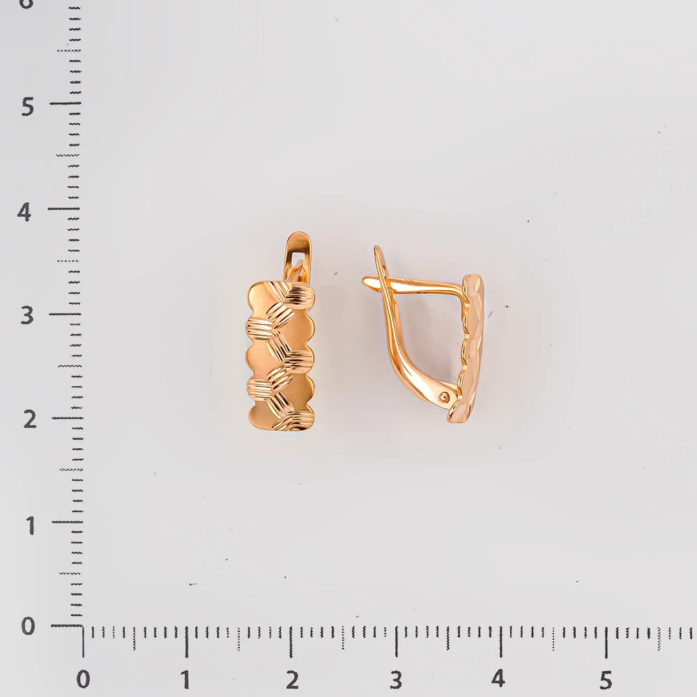 Серьги из красного золота 585 пробы