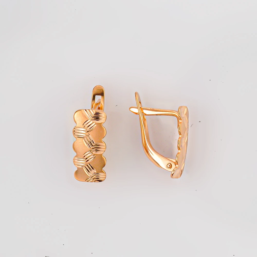 Серьги из красного золота 585 пробы