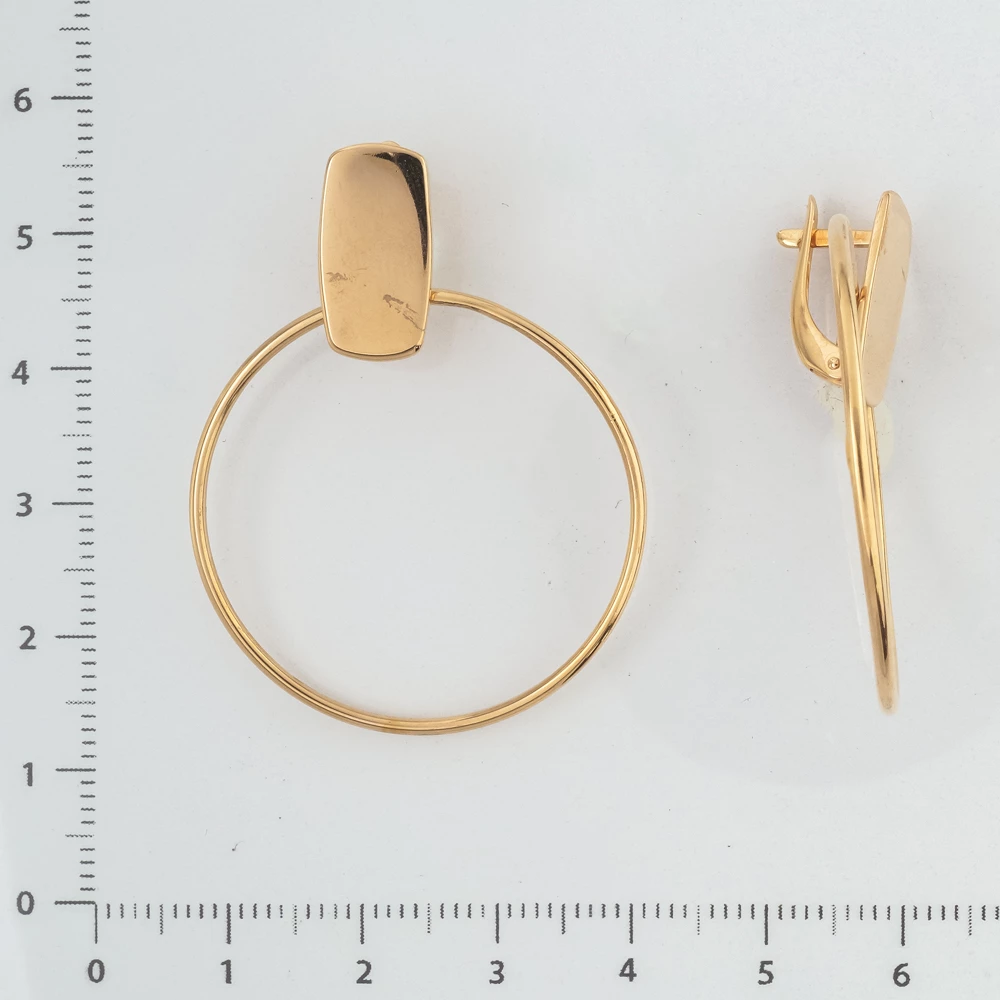 Серьги из красного золота 585 пробы