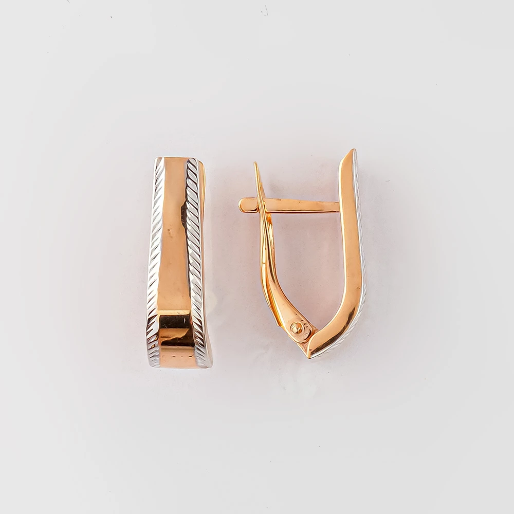 Серьги из красного золота 585 пробы