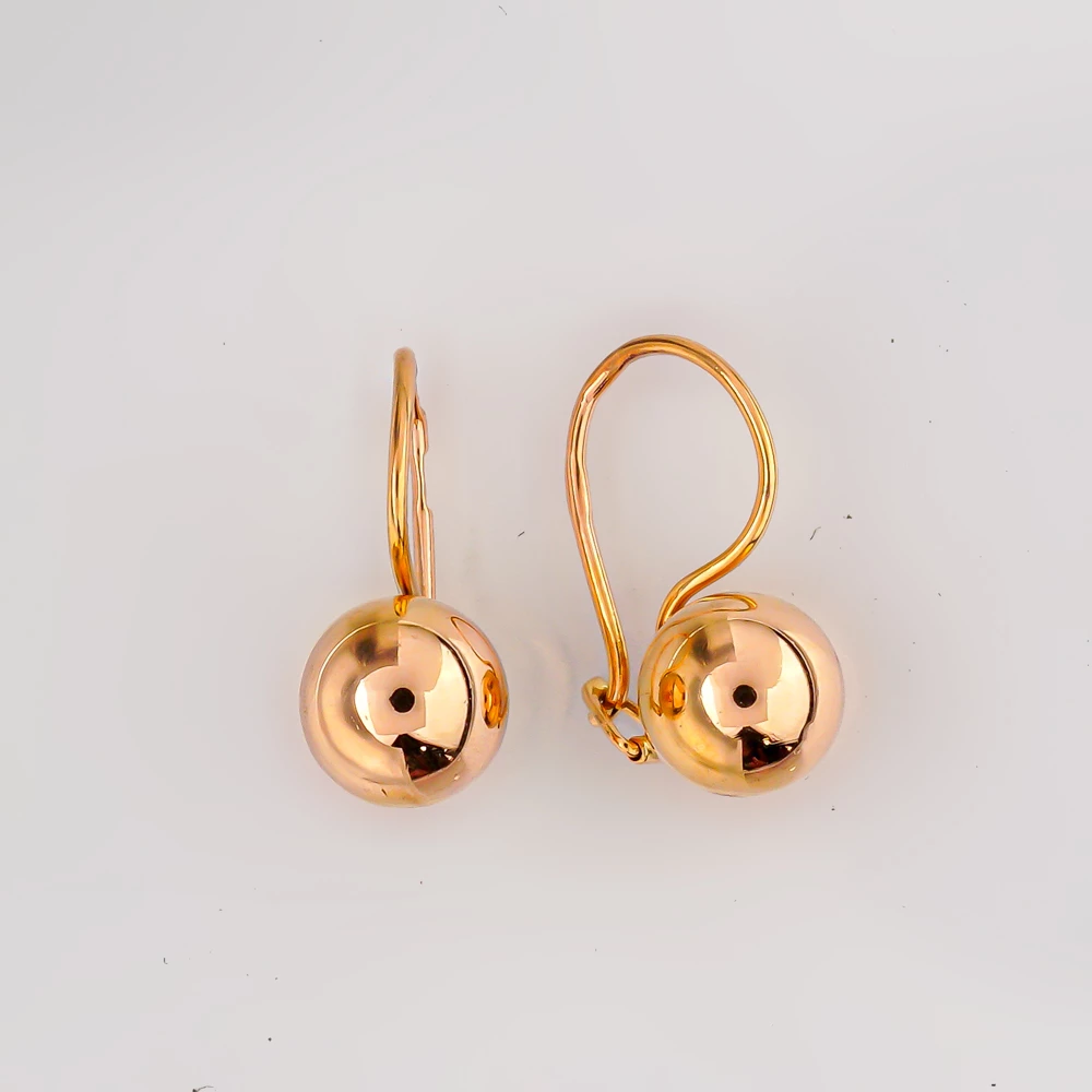 Серьги из красного золота 583 пробы