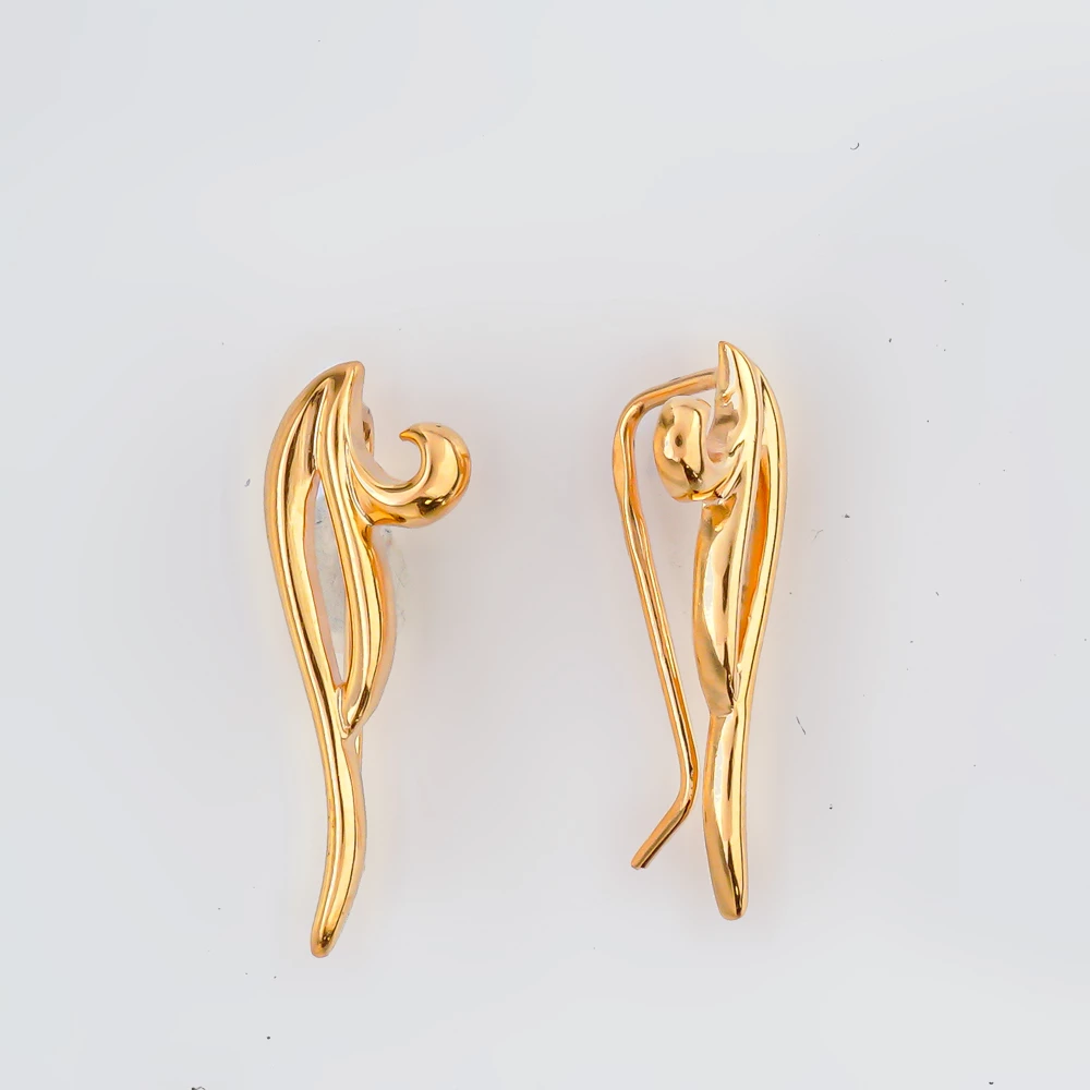 Серьги из красного золота 585 пробы