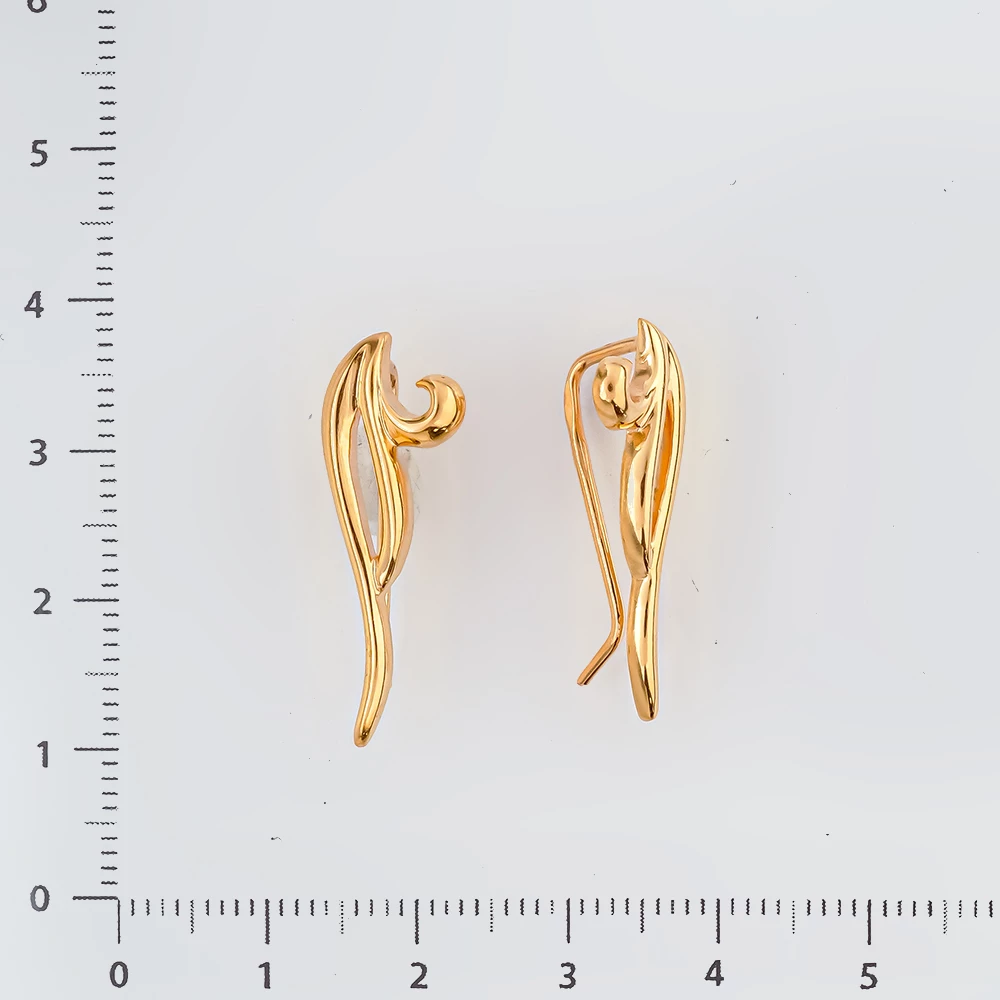 Серьги из красного золота 585 пробы