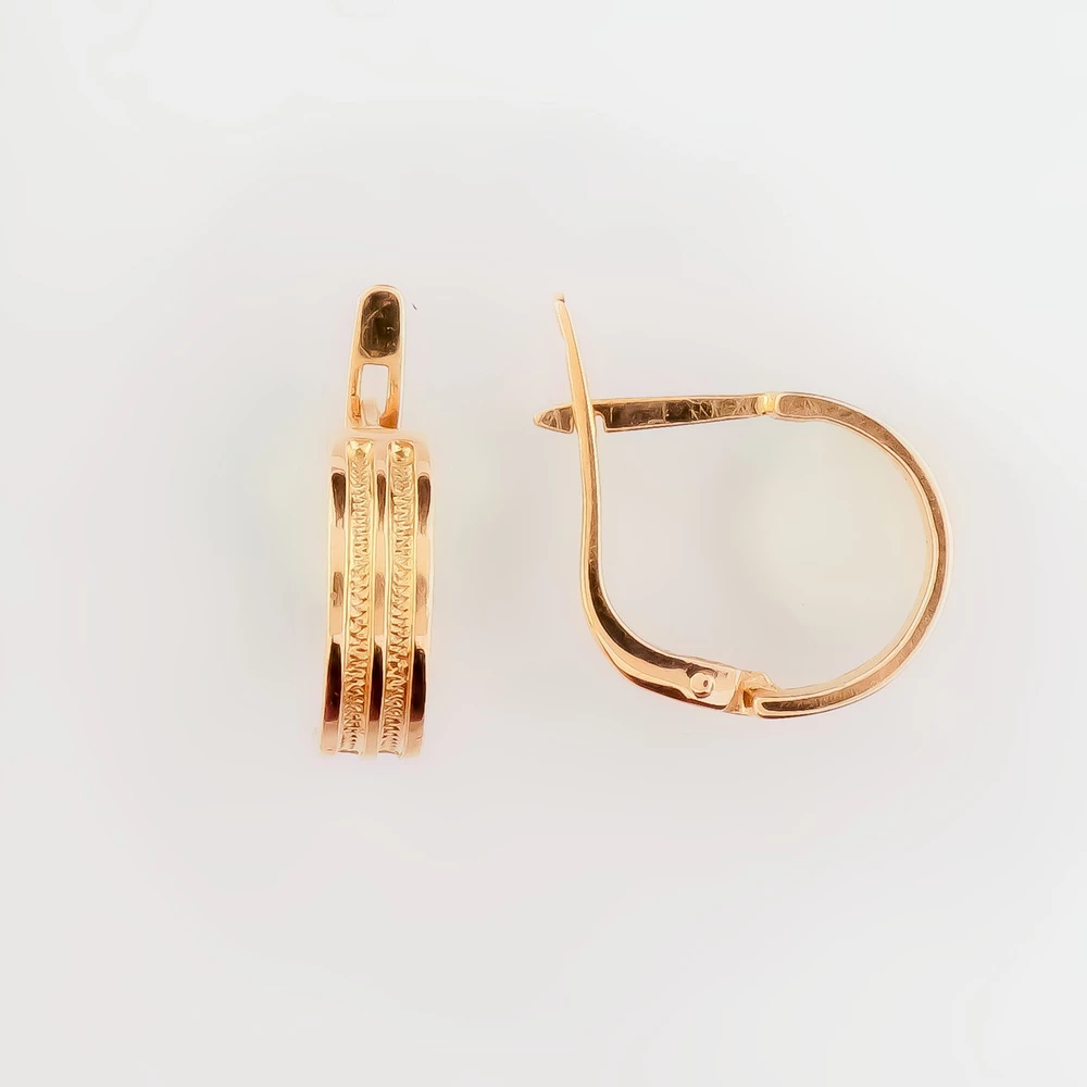 Серьги из красного золота 583 пробы