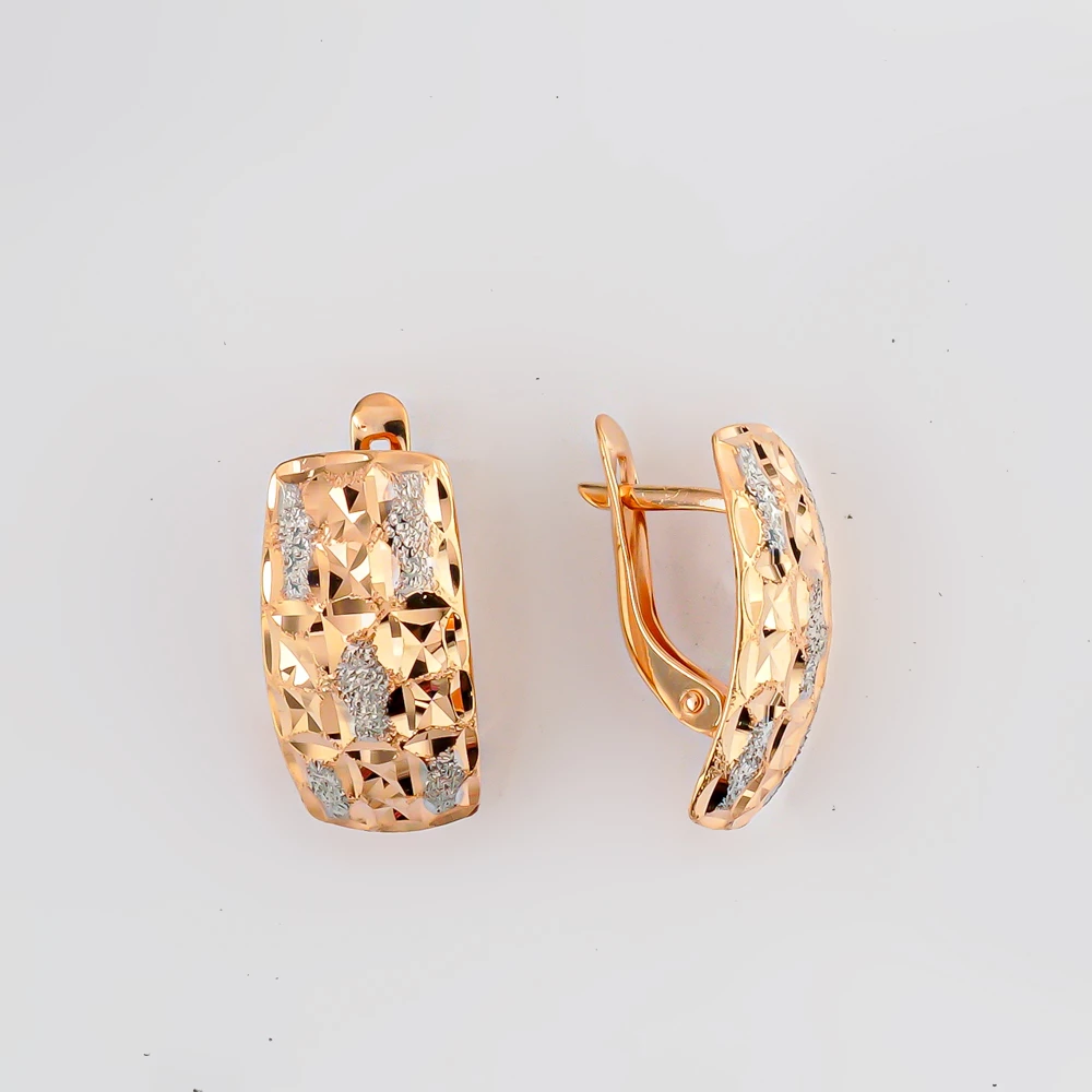 Серьги из красного золота 585 пробы
