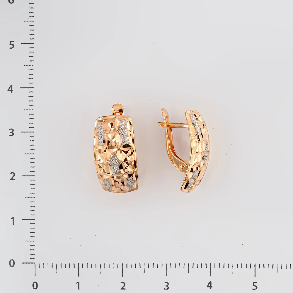 Серьги из красного золота 585 пробы