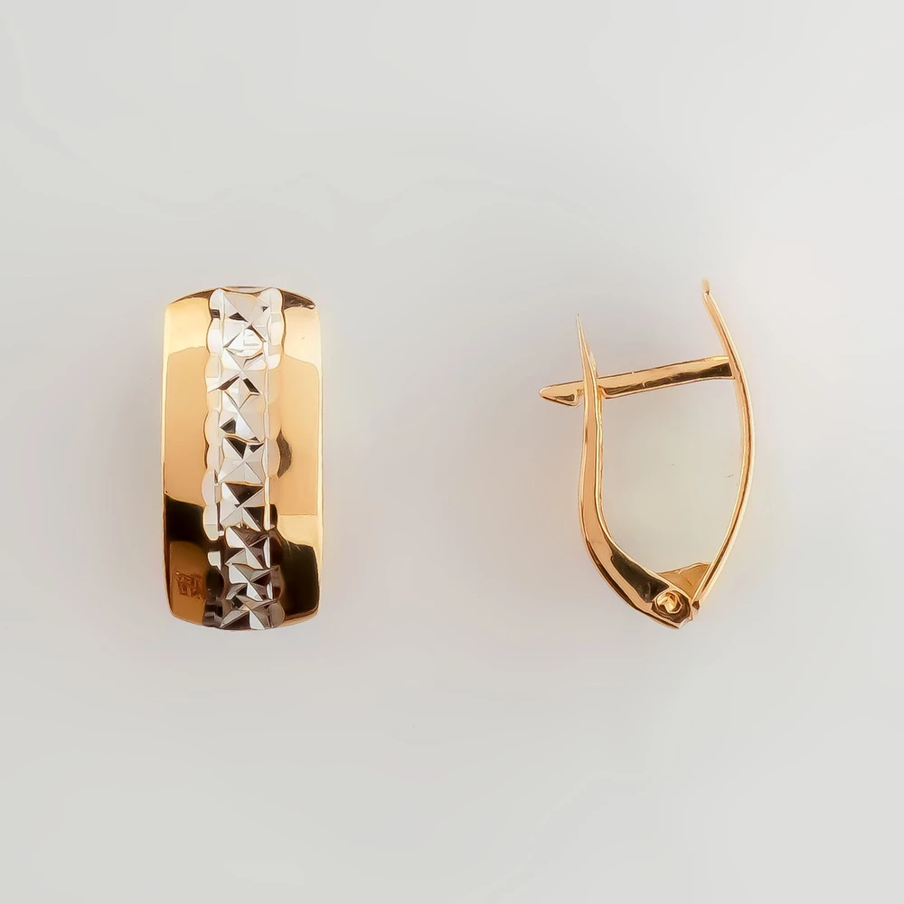 Серьги из красного золота 585 пробы