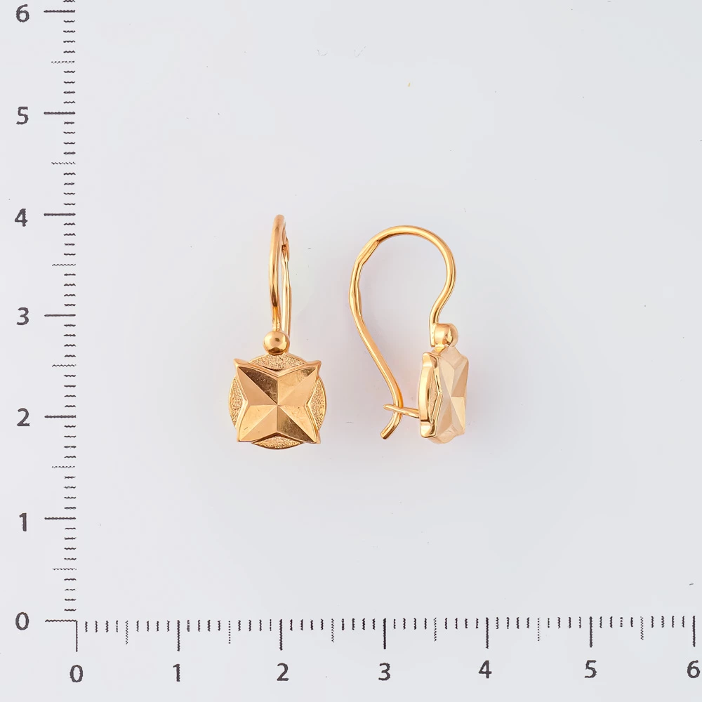 Серьги из красного золота 583 пробы