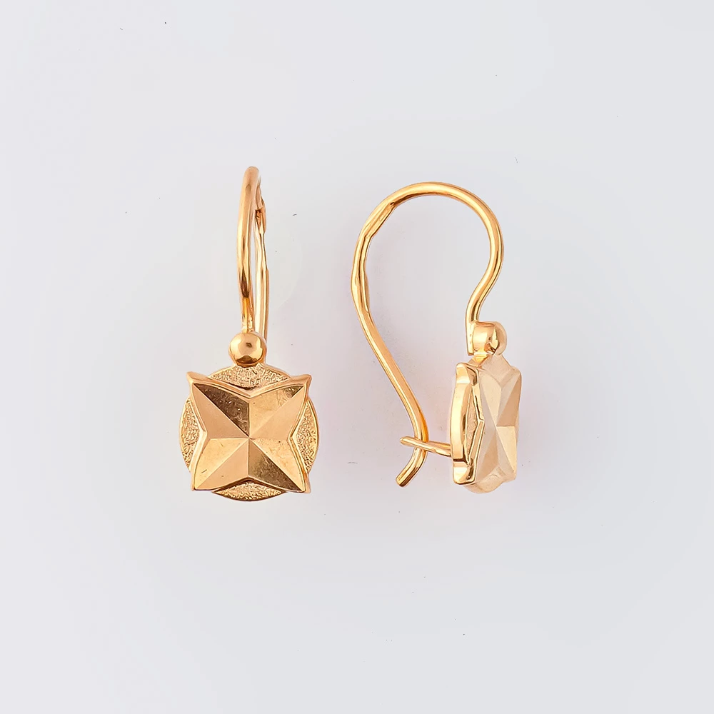 Серьги из красного золота 583 пробы