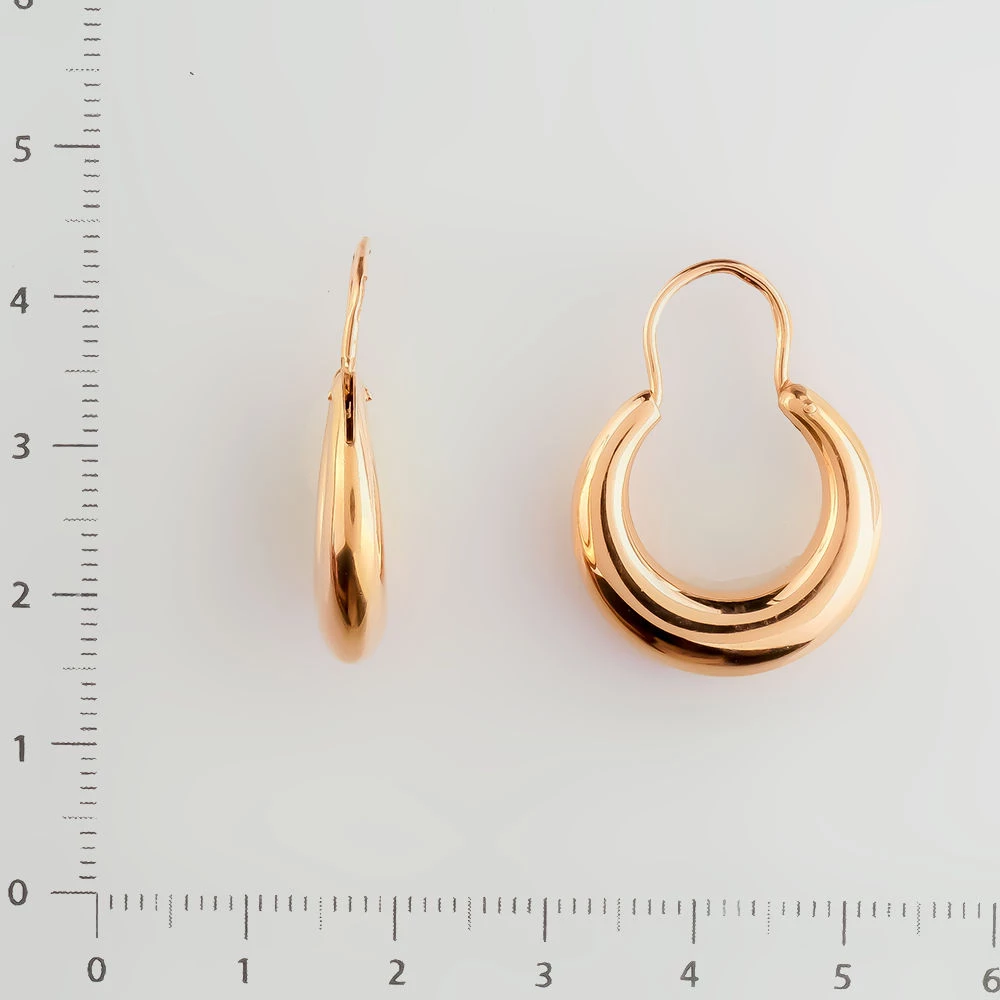 Серьги из красного золота 585 пробы