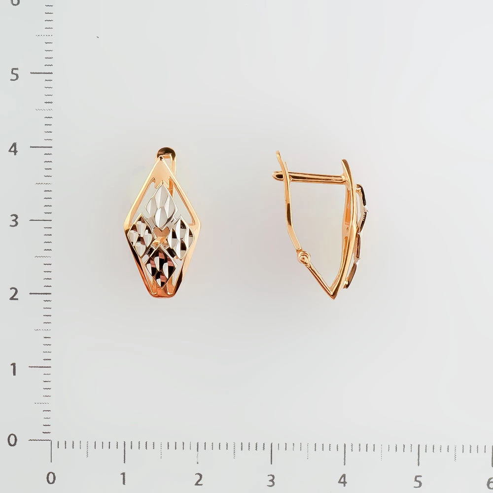 Серьги из красного золота 585 пробы