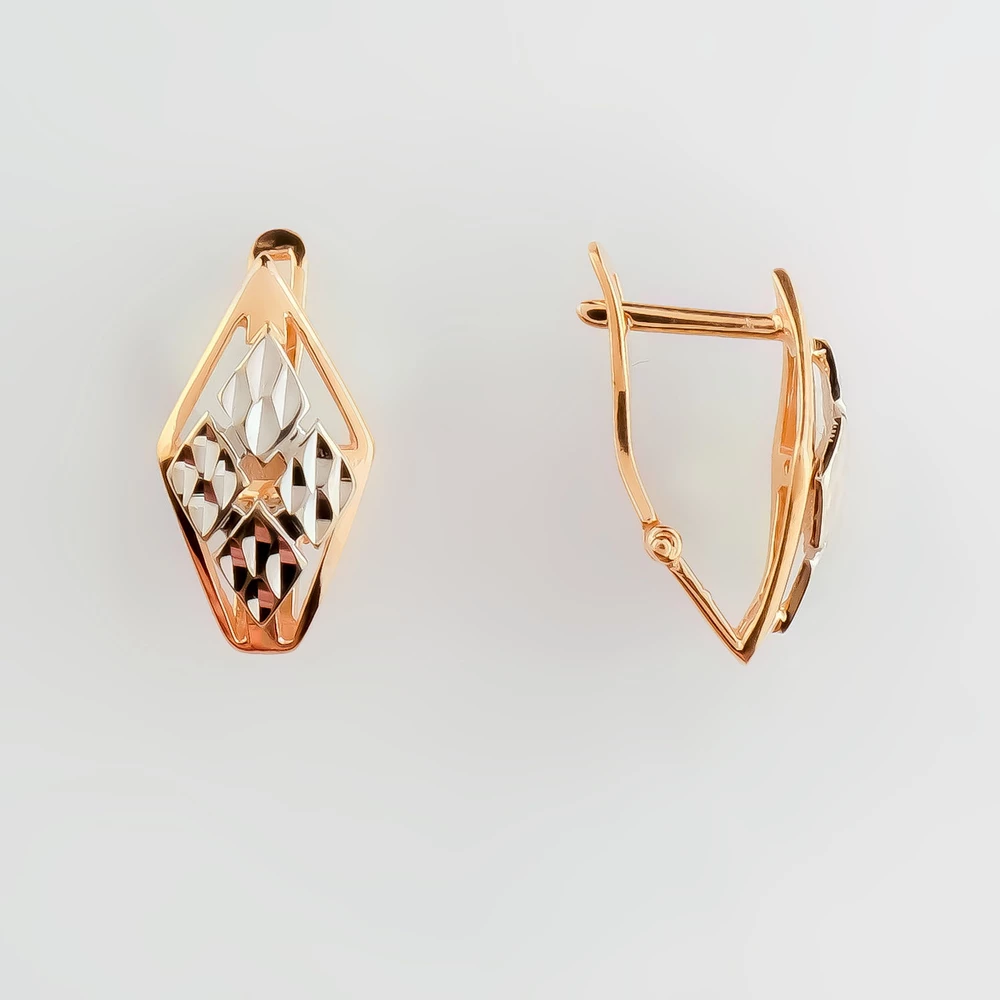 Серьги из красного золота 585 пробы