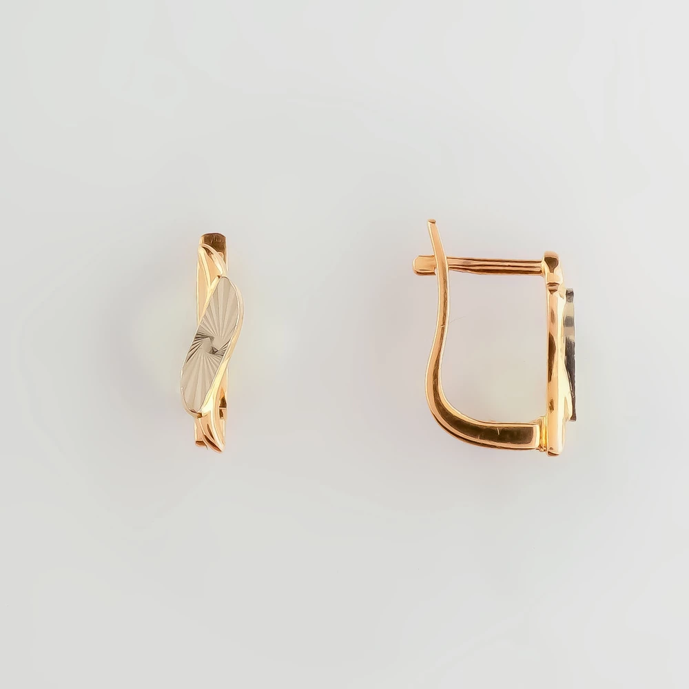 Серьги из красного золота 585 пробы