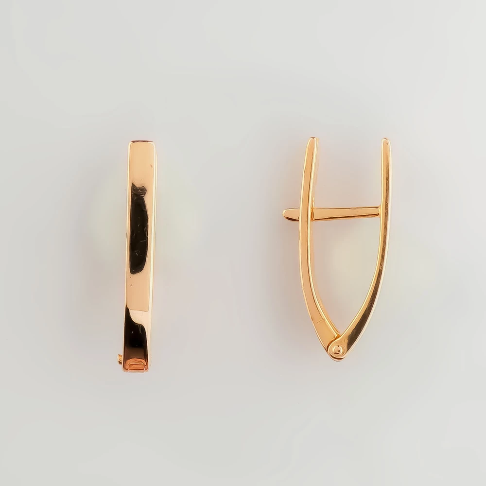 Серьги из красного золота 585 пробы