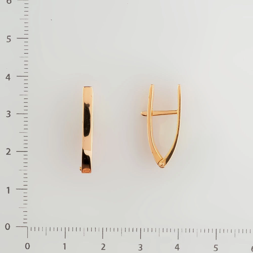 Серьги из красного золота 585 пробы