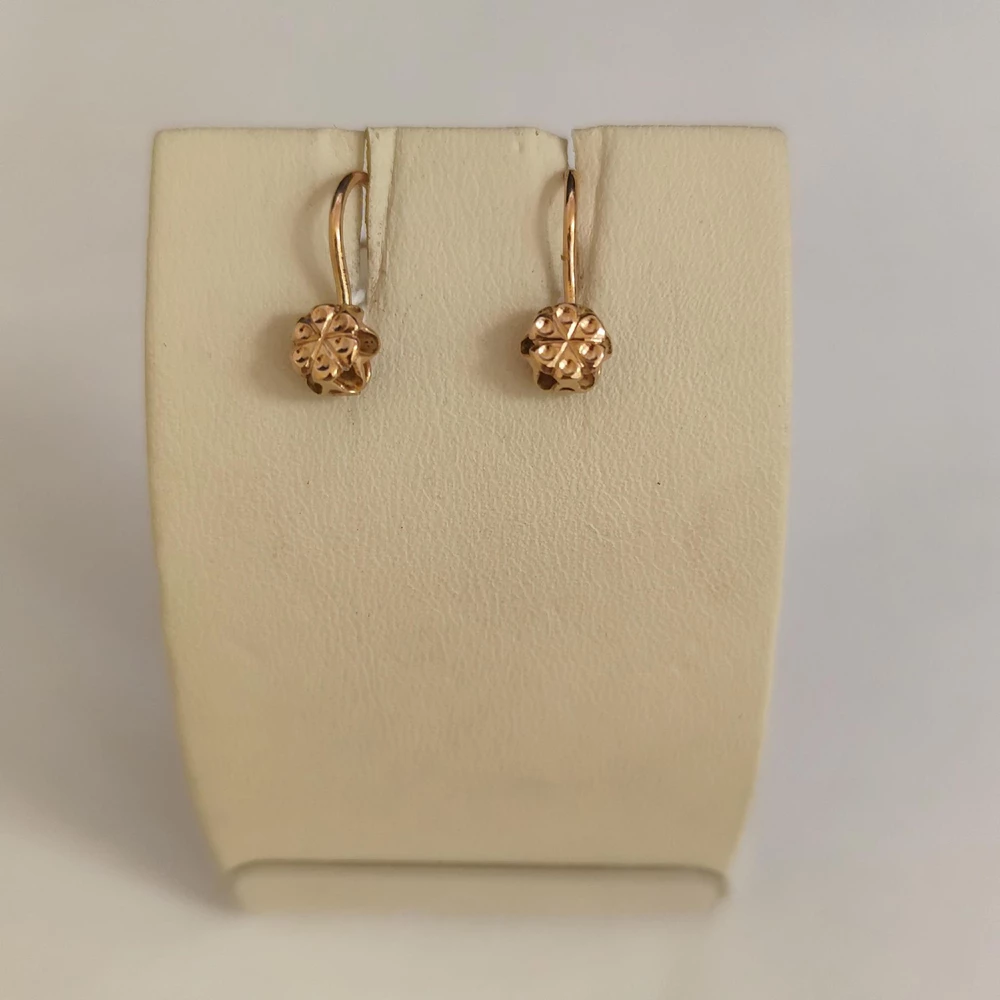 Серьги из красного золота 583 пробы