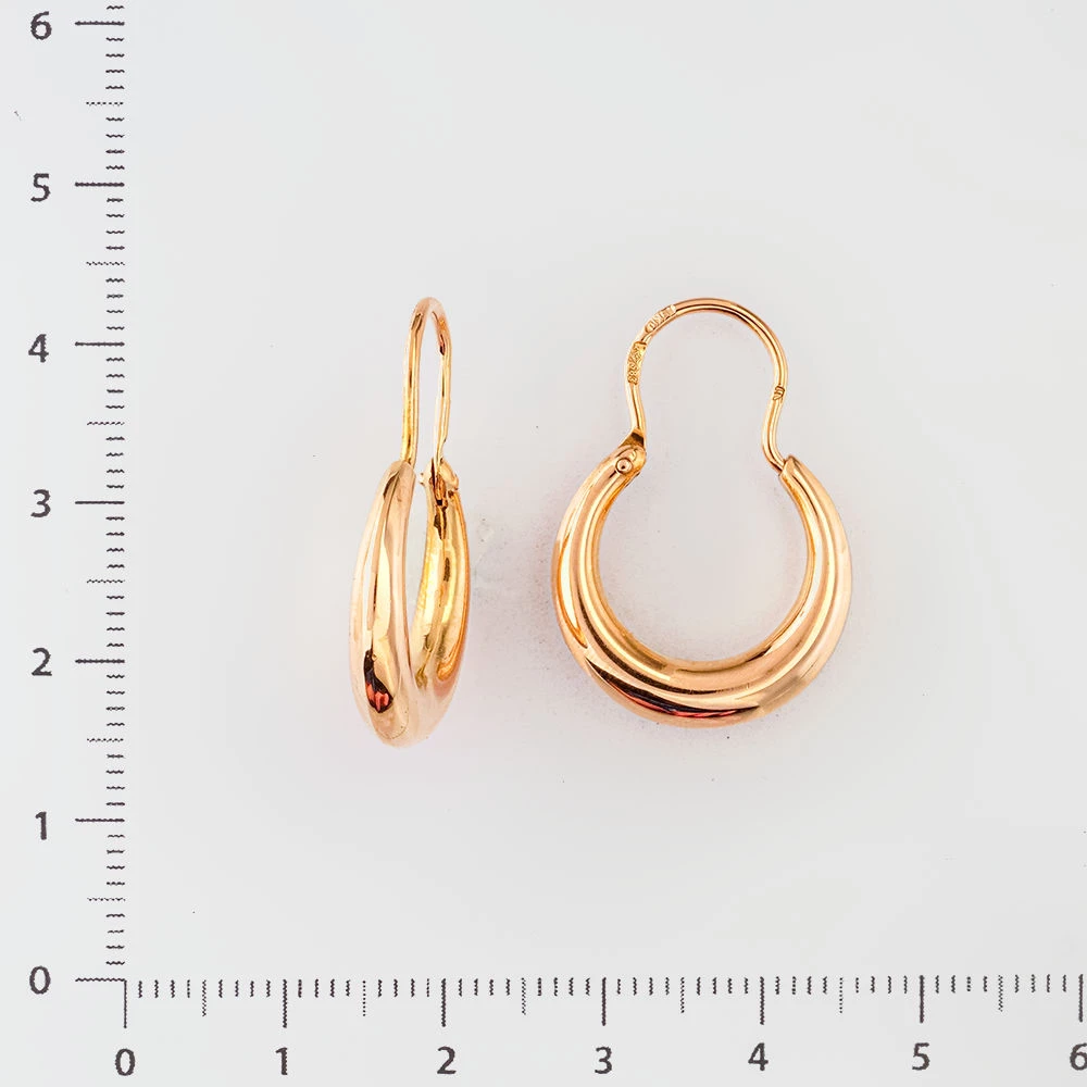 Серьги из красного золота 583 пробы