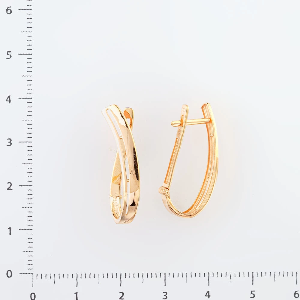 Серьги из красного золота 585 пробы