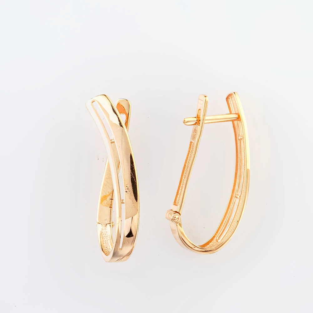 Серьги из красного золота 585 пробы