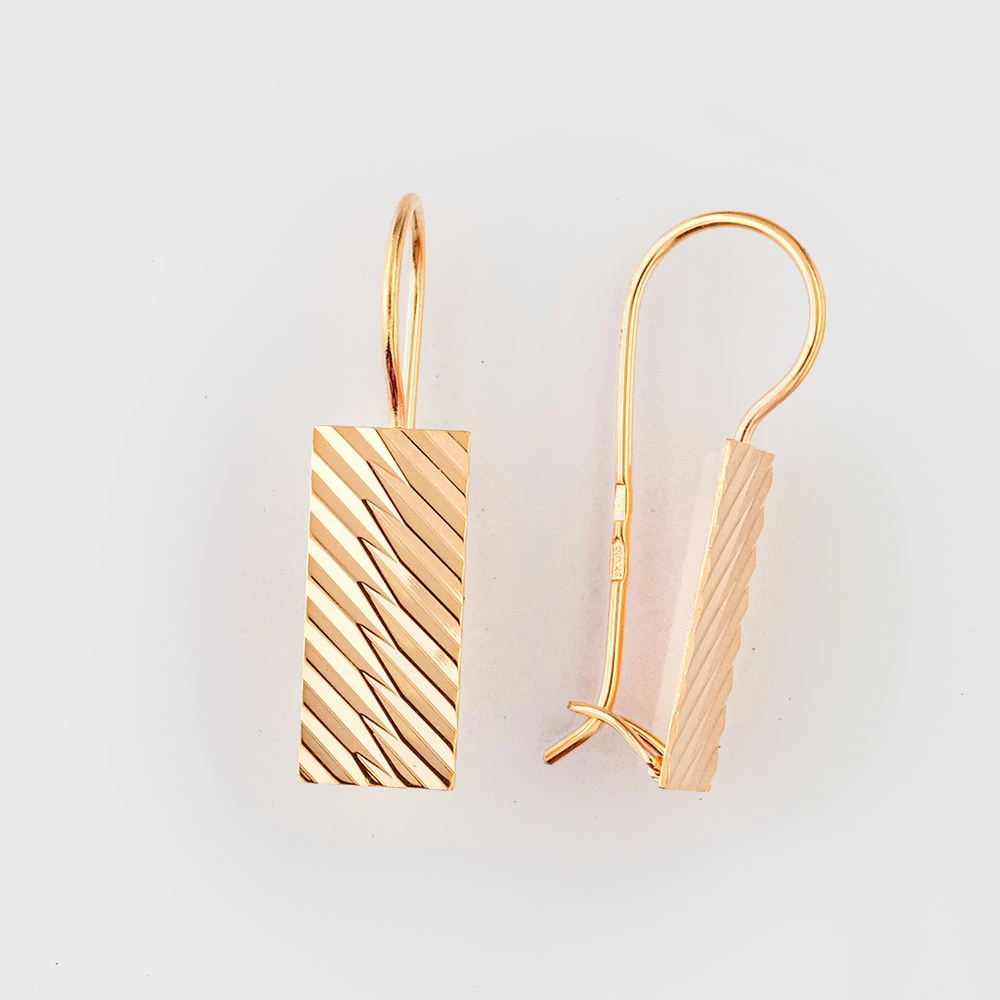 Серьги из красного золота 585 пробы