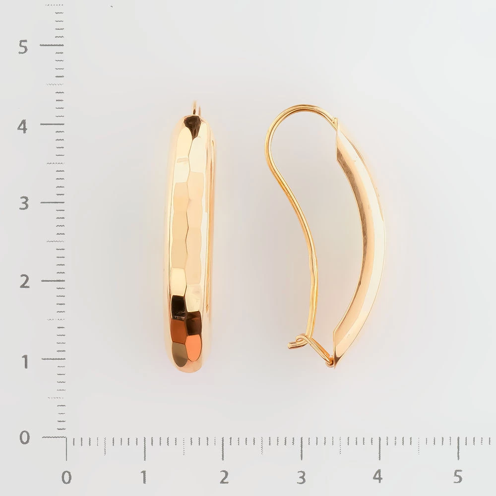 Серьги из красного золота 585 пробы