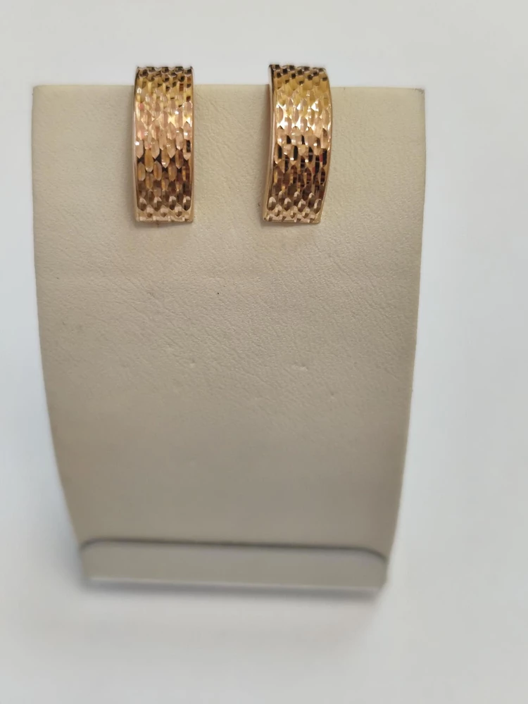 Серьги из красного золота 585 пробы