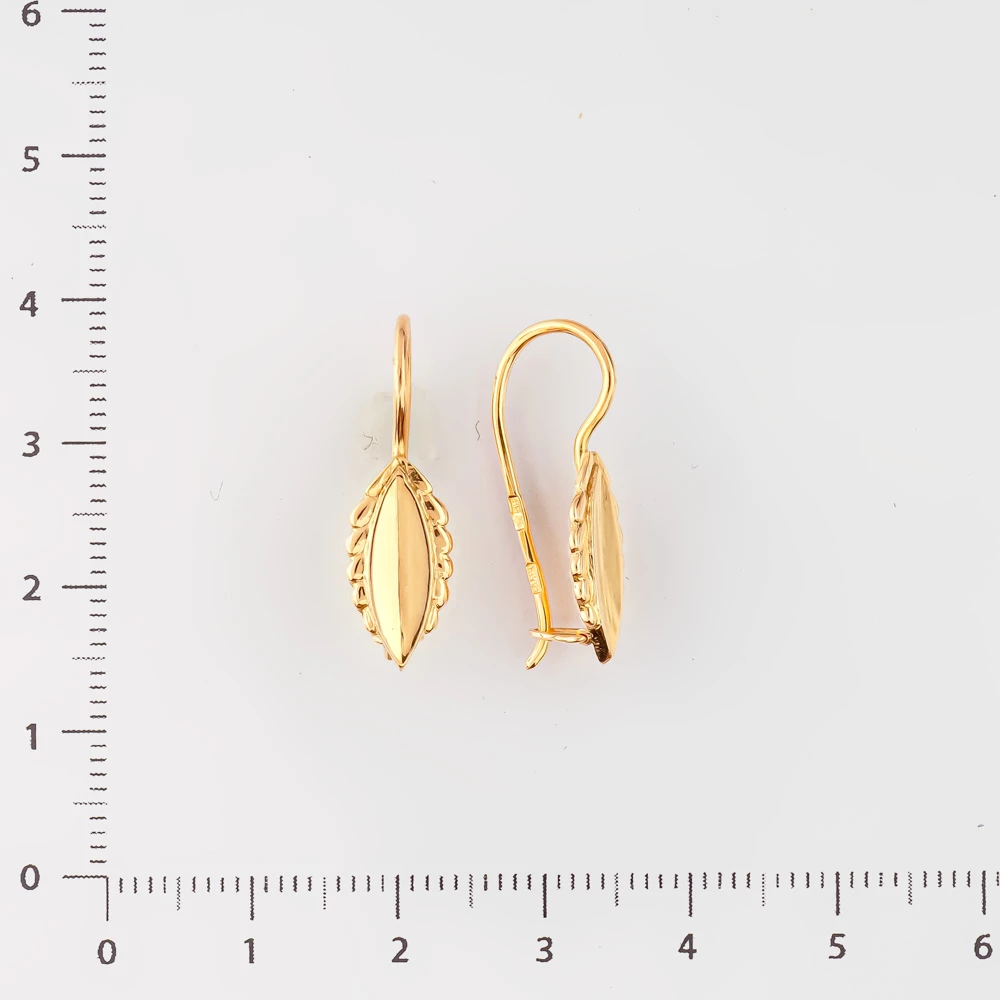 Серьги из красного золота 583 пробы