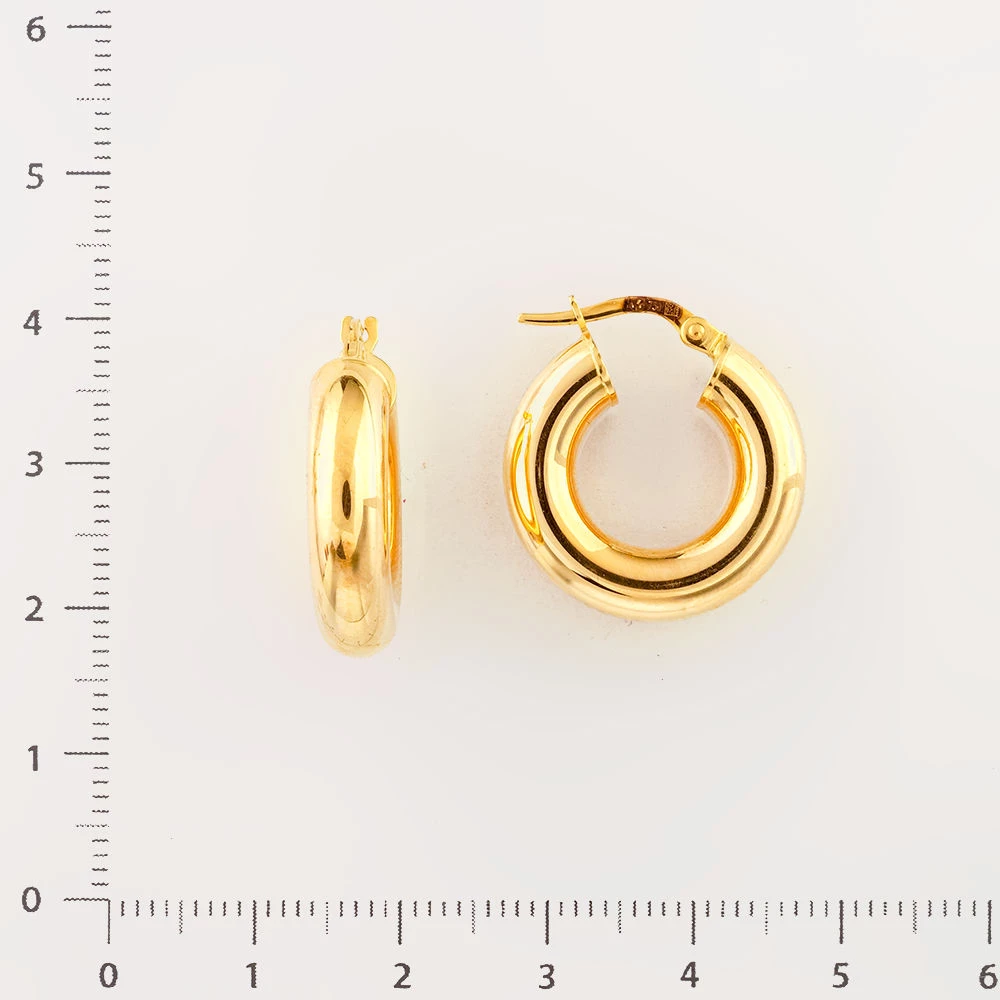 Серьги из желтого золота 750 пробы