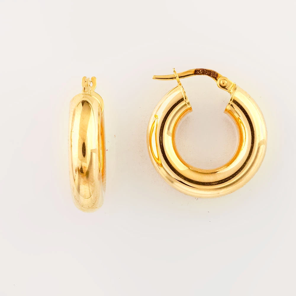 Серьги из желтого золота 750 пробы