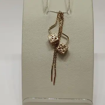 Серьги из красного золота 585 пробы