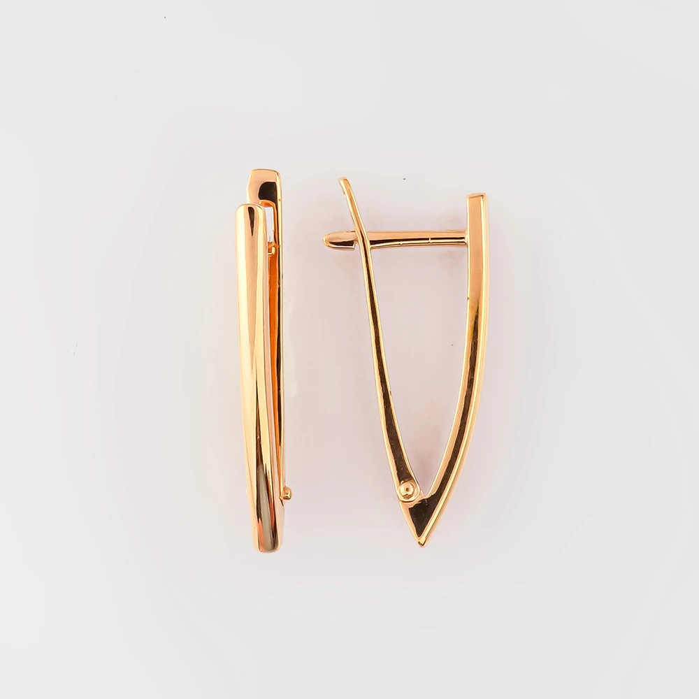Серьги из красного золота 585 пробы