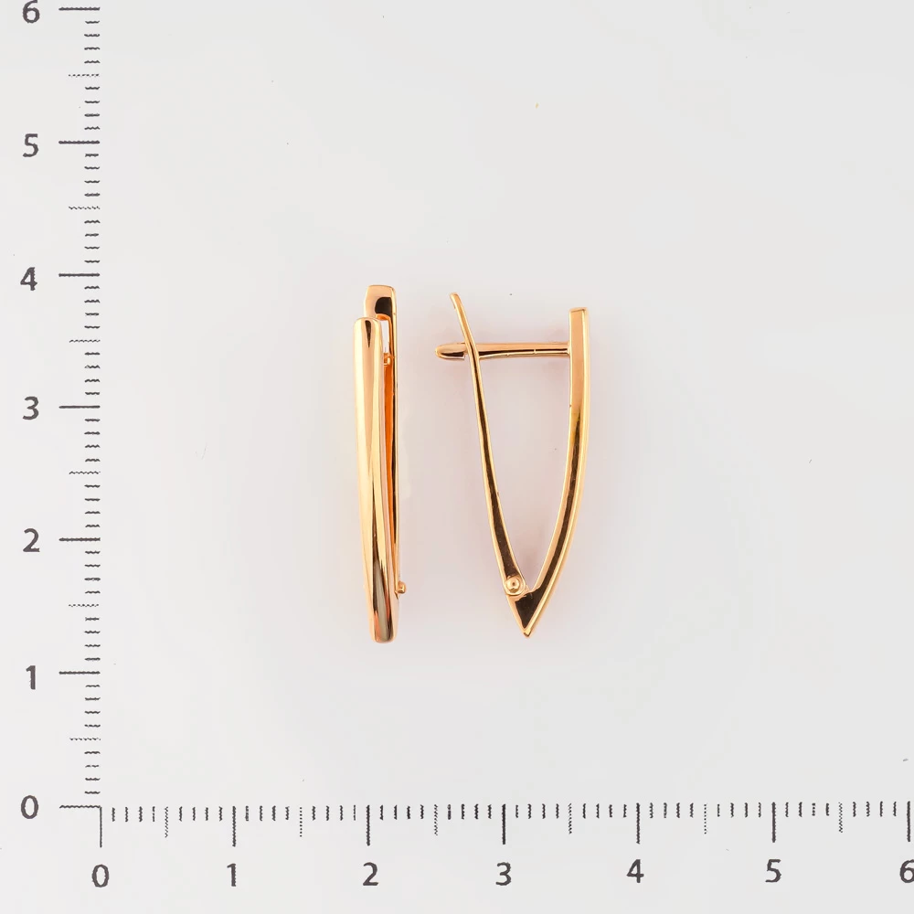 Серьги из красного золота 585 пробы