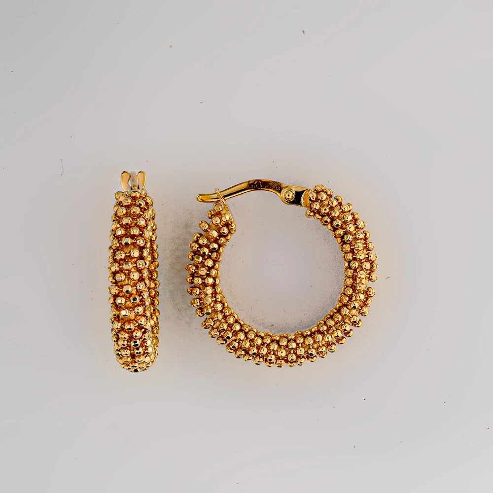 Серьги из желтого золота 585 пробы