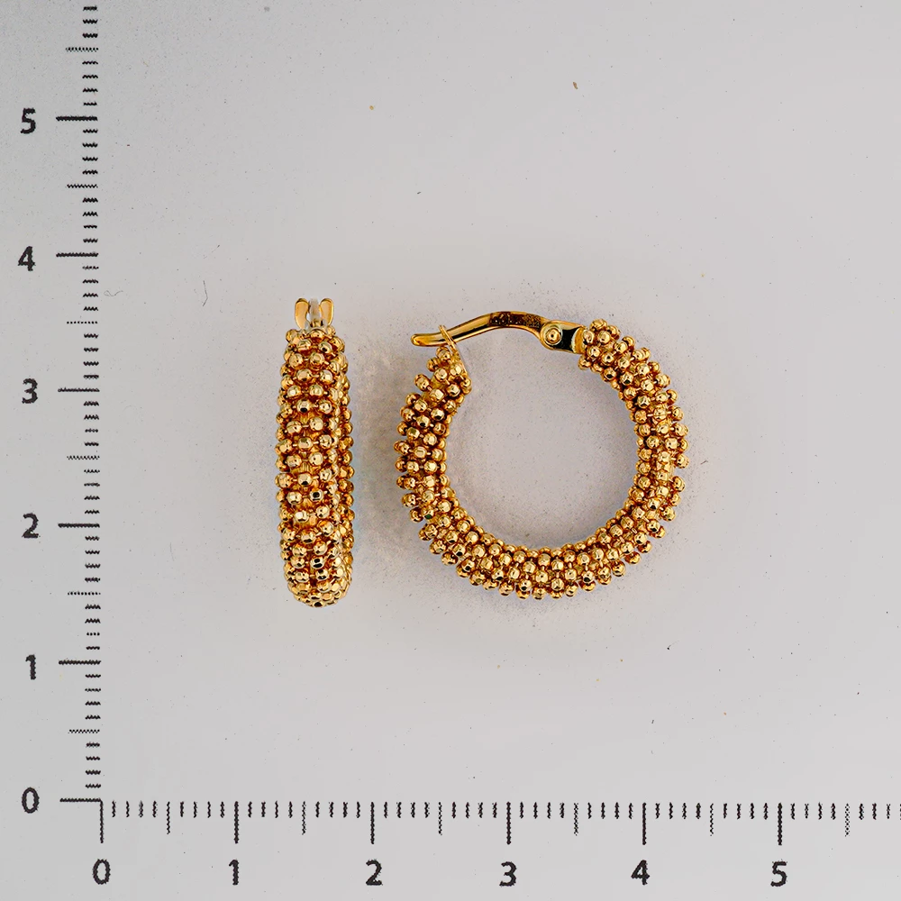 Серьги из желтого золота 585 пробы