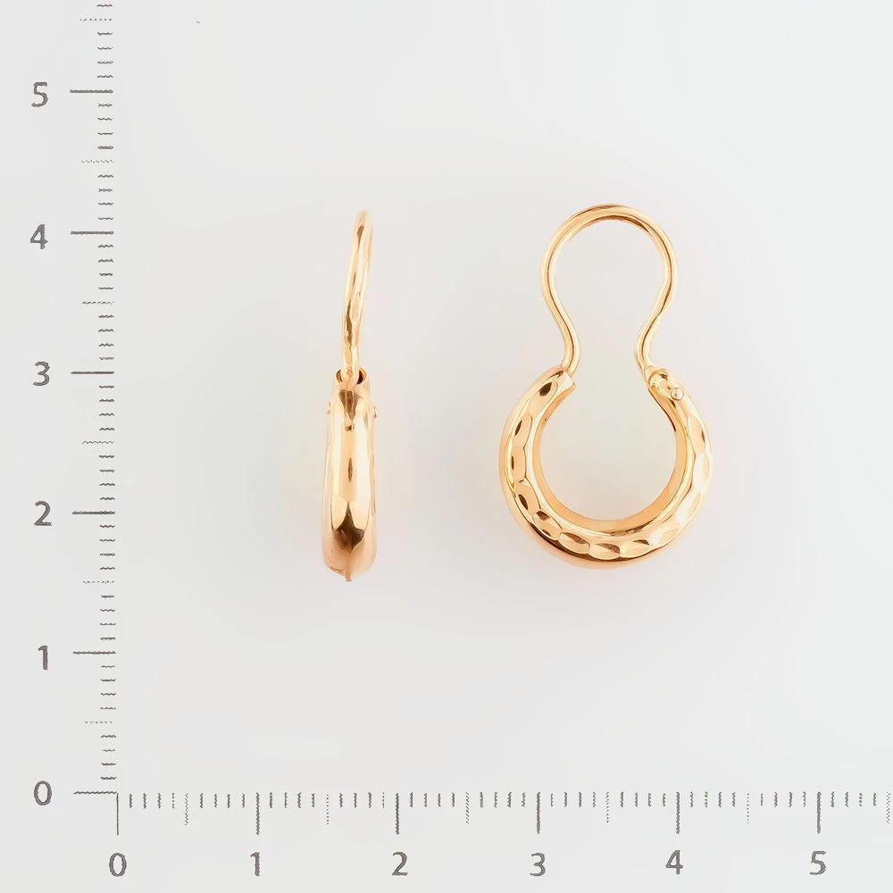 Серьги из красного золота 585 пробы