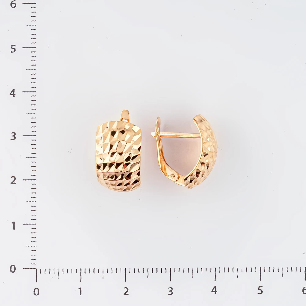 Серьги из красного золота 585 пробы