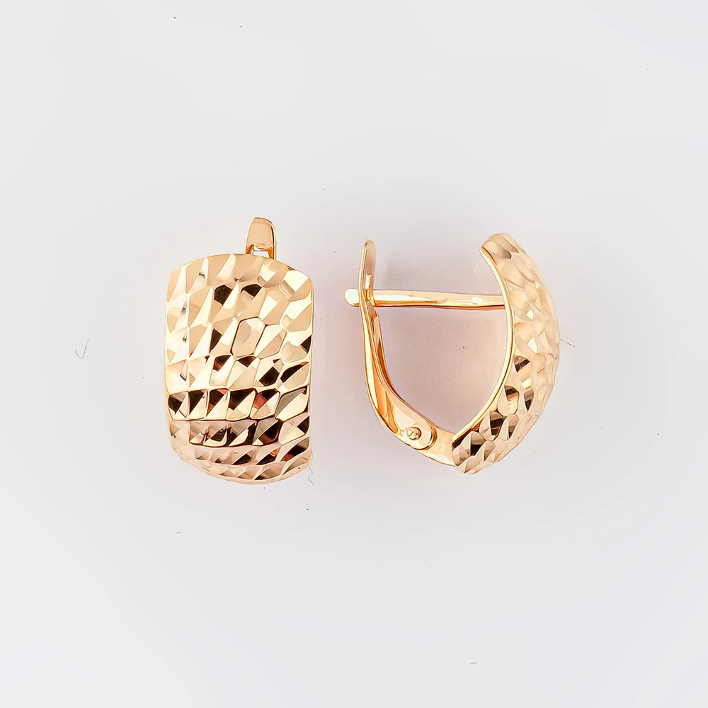 Серьги из красного золота 585 пробы