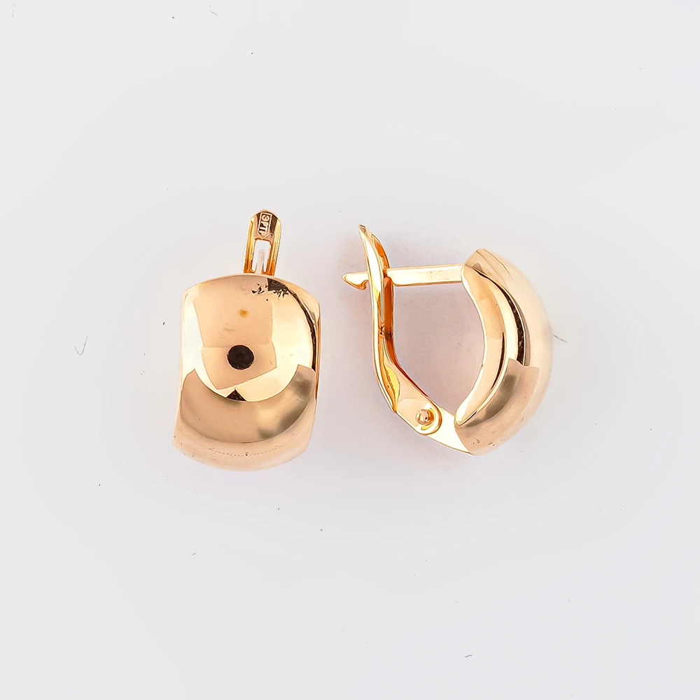 Серьги из красного золота 585 пробы