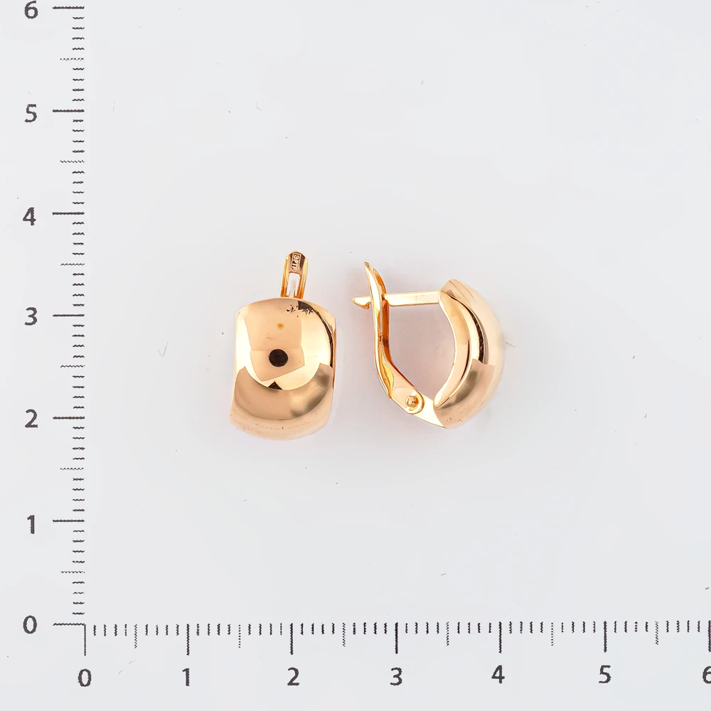 Серьги из красного золота 585 пробы