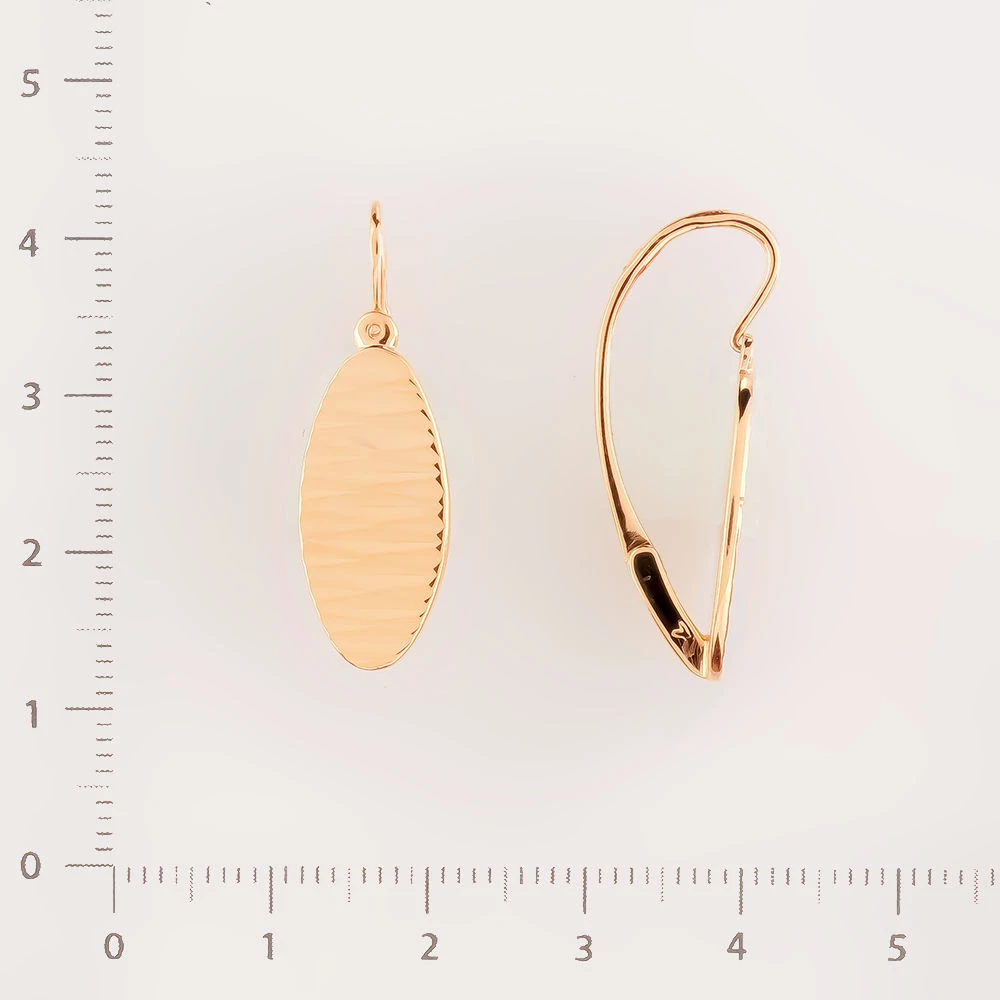 Серьги из красного золота 583 пробы