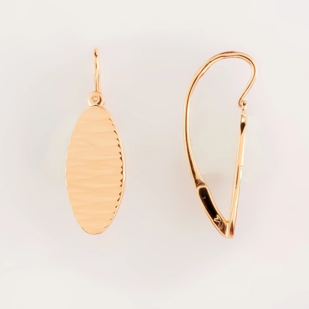 Серьги из красного золота 583 пробы