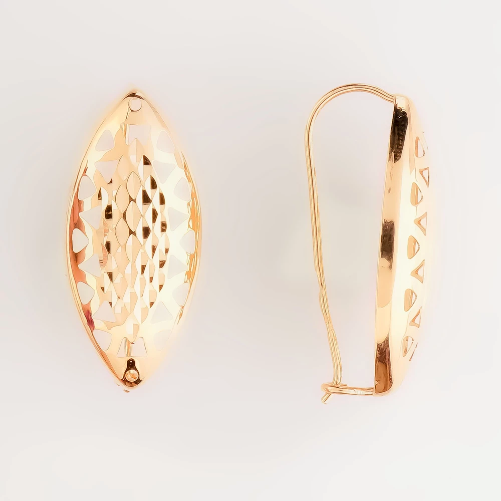 Серьги из красного золота 585 пробы