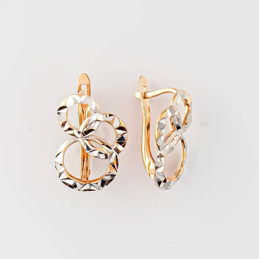 Серьги из красного золота 585 пробы