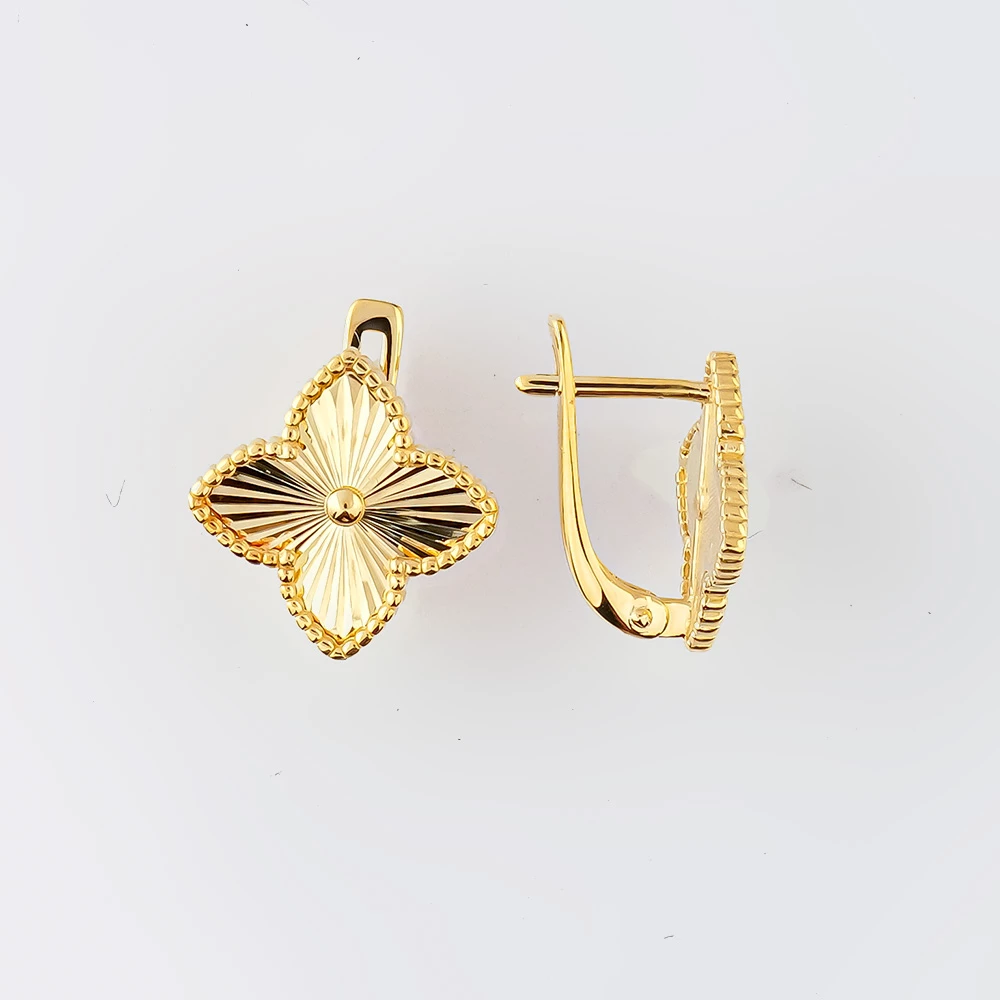 Серьги из желтого золота 585 пробы