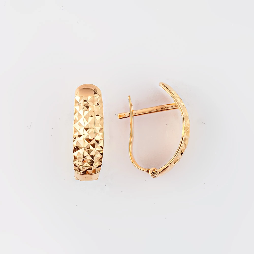 Серьги из красного золота 585 пробы
